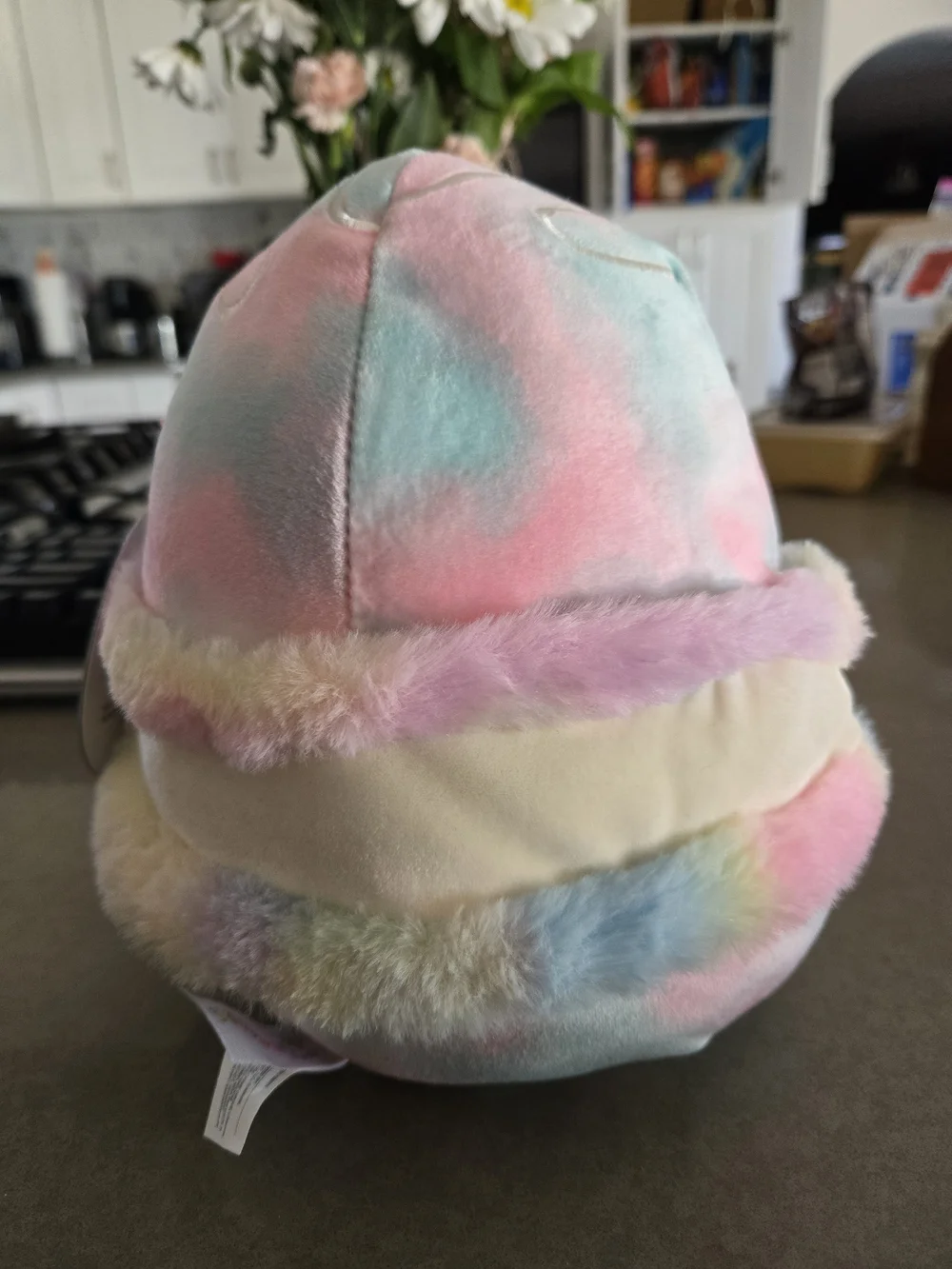 Squishmallows Lizma Pastel Rainbow Plush Macaron Stuffed Toy - Cute Winking Face